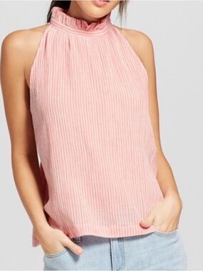 Universal Thread Coral High Neck Tank Top Size M